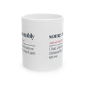 Funny Christmas Dad Coffee Mug Some Assembly Required Definition