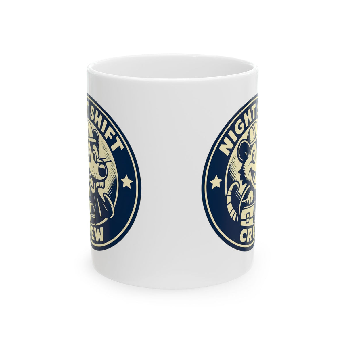 Night Shift Crew Funny Retro Possum Night Shift Worker Coffee Mug
