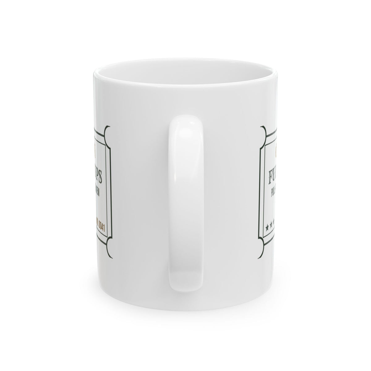 RV Coffee Mug Pull-Through Site Fifty Amp Lake View