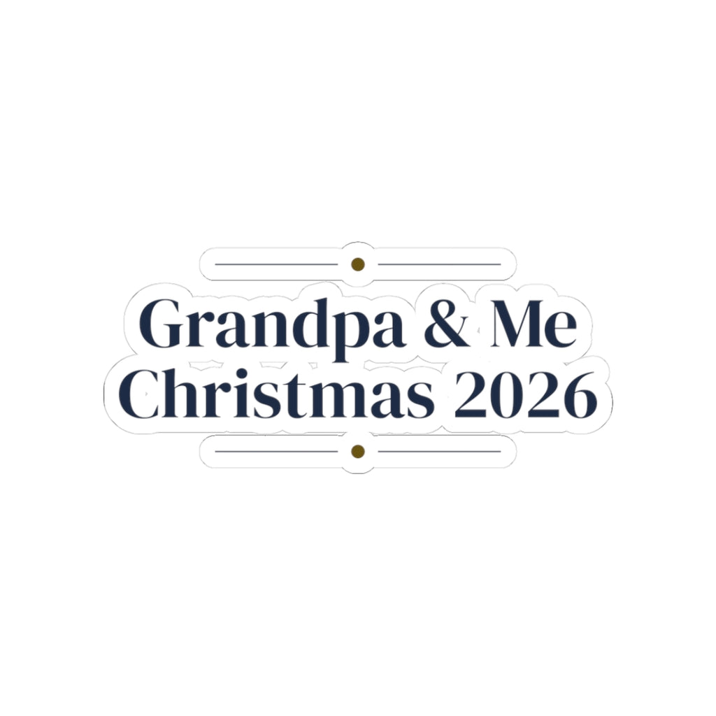 Christmas Sticker For Grandpa Grandpa And Me 2026
