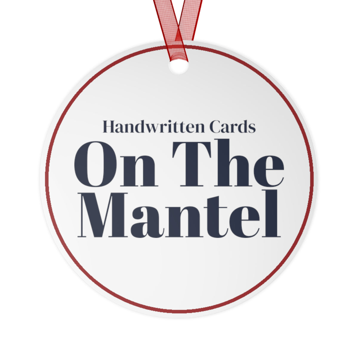 Christmas Ornament Handwritten Cards On The Mantel Cozy Keepsake