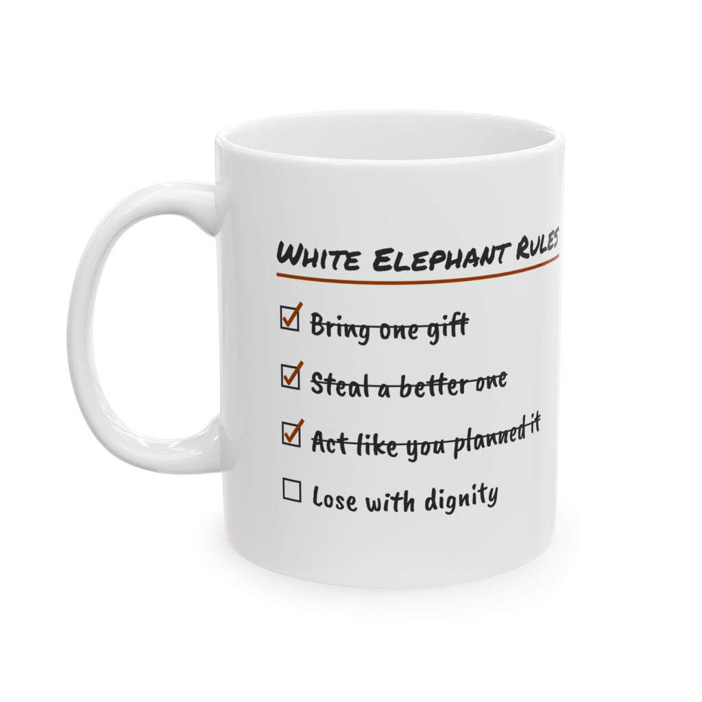 White Elephant Coffee Mug Steal a Better One