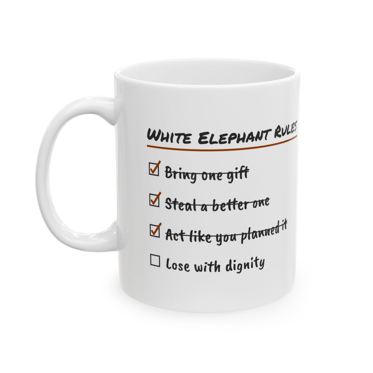 White Elephant Coffee Mug Steal a Better One