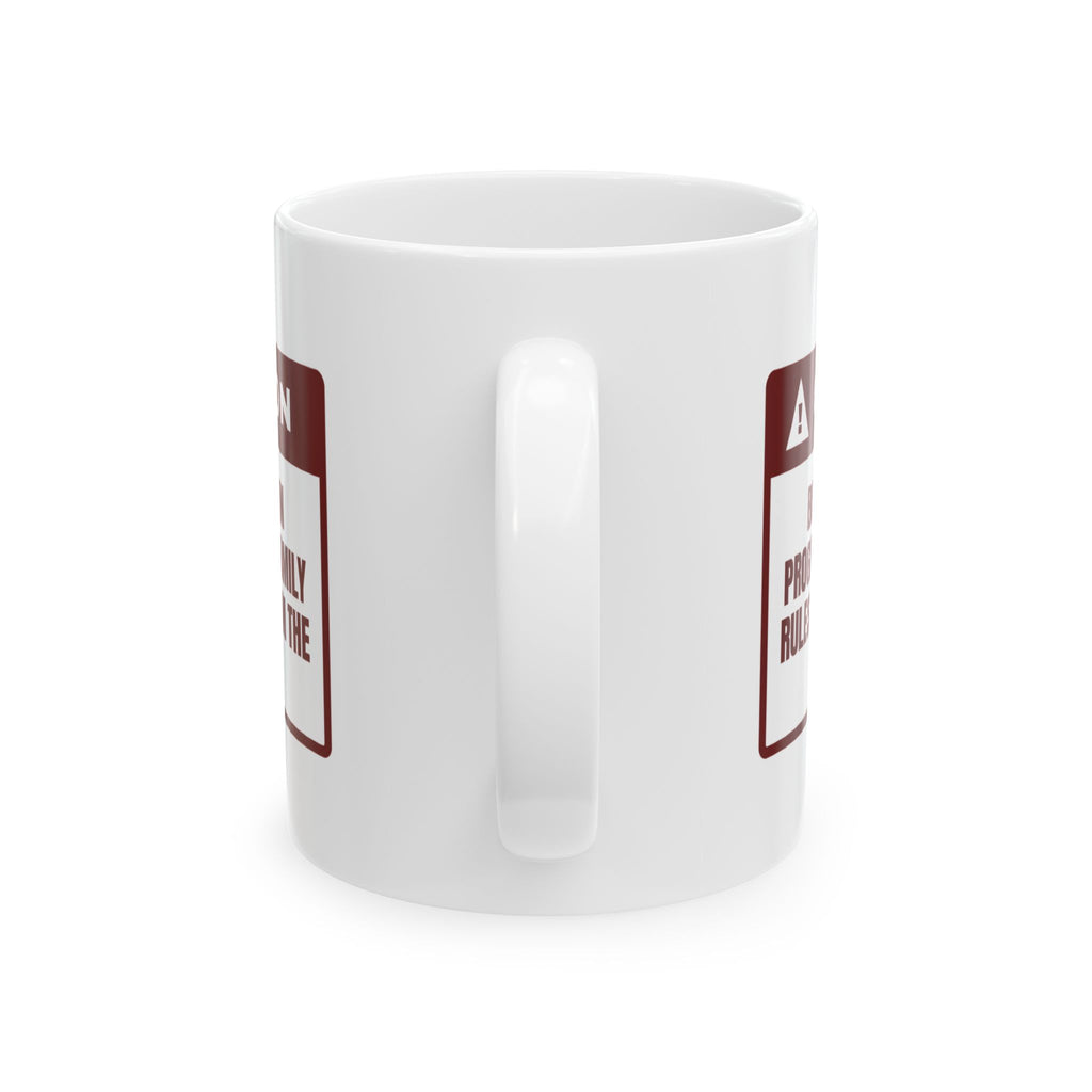 Funny Christmas Family Coffee Mug House Rules Differ From The Box