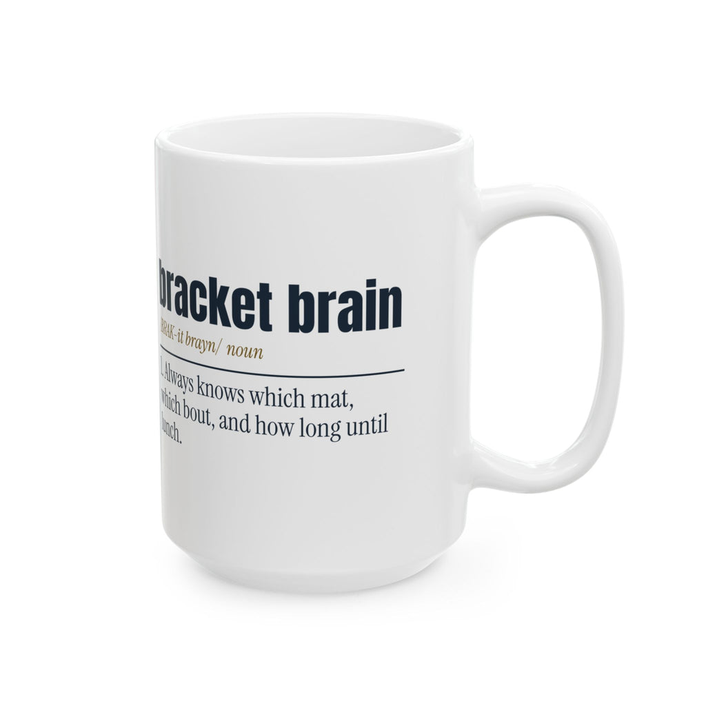 Funny Wrestling Mom Coffee Mug Bracket Brain Definition For Parents