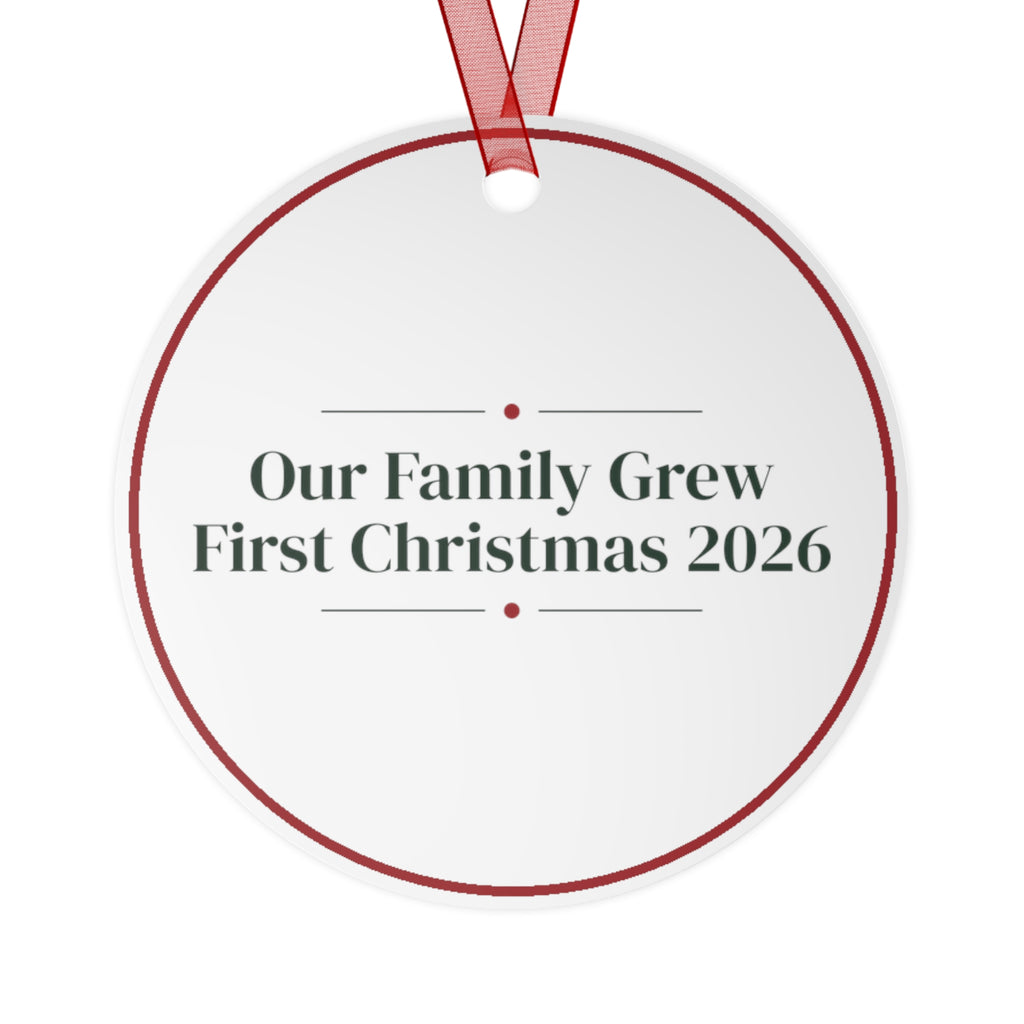Babys First Christmas Ornament 2026 Our Family Grew