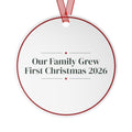 Babys First Christmas Ornament 2026 Our Family Grew