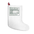 Funny White Elephant Christmas Stocking Mystery Gift Facts Label