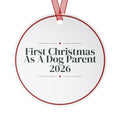 Christmas Ornament First Christmas As A Dog Parent 2026 Keepsake