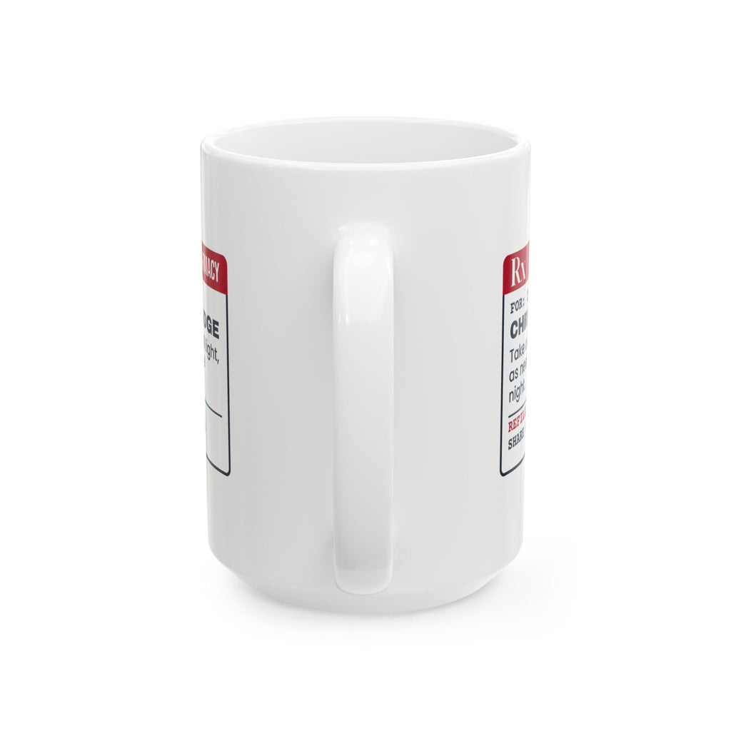 Funny Christmas Nurse Coffee Mug Christmas Fudge Prescription Label