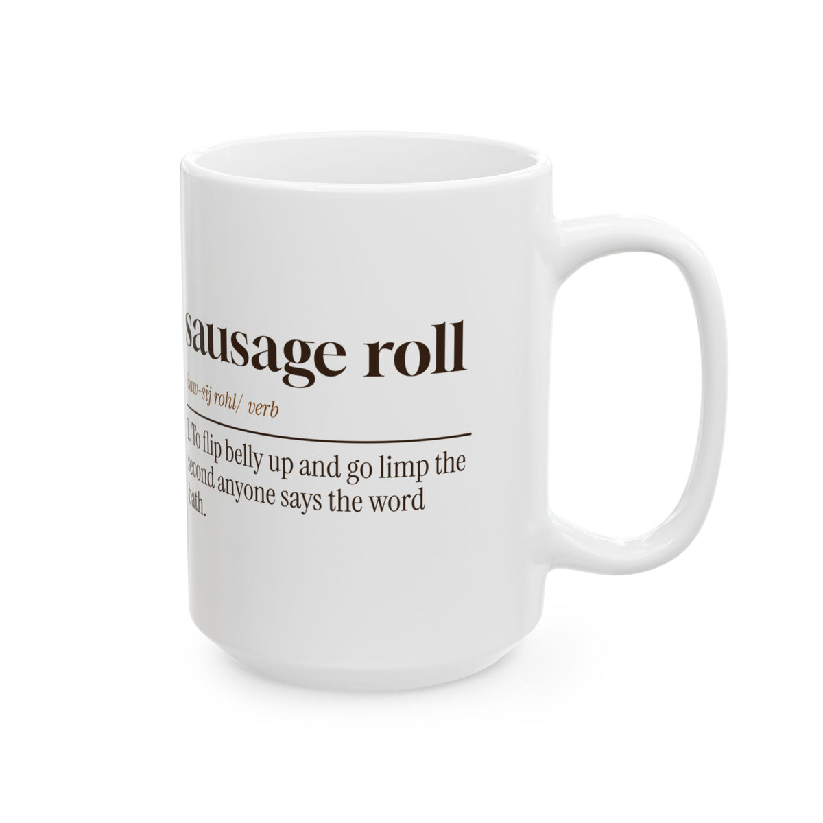 Funny Dachshund Coffee Mug Sausage Roll Dictionary For Doxie Moms