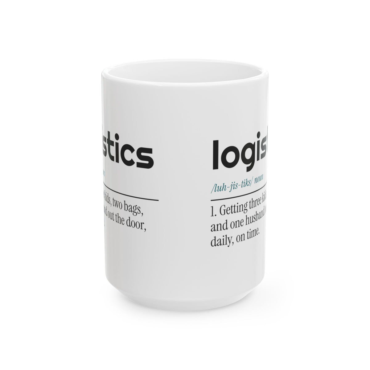 Funny Mom Coffee Mug Logistics Defined Family Joke For Wife