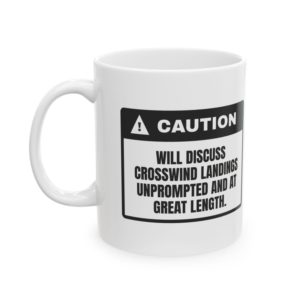 Pilot Coffee Mug Will Discuss Crosswinds Unprompted