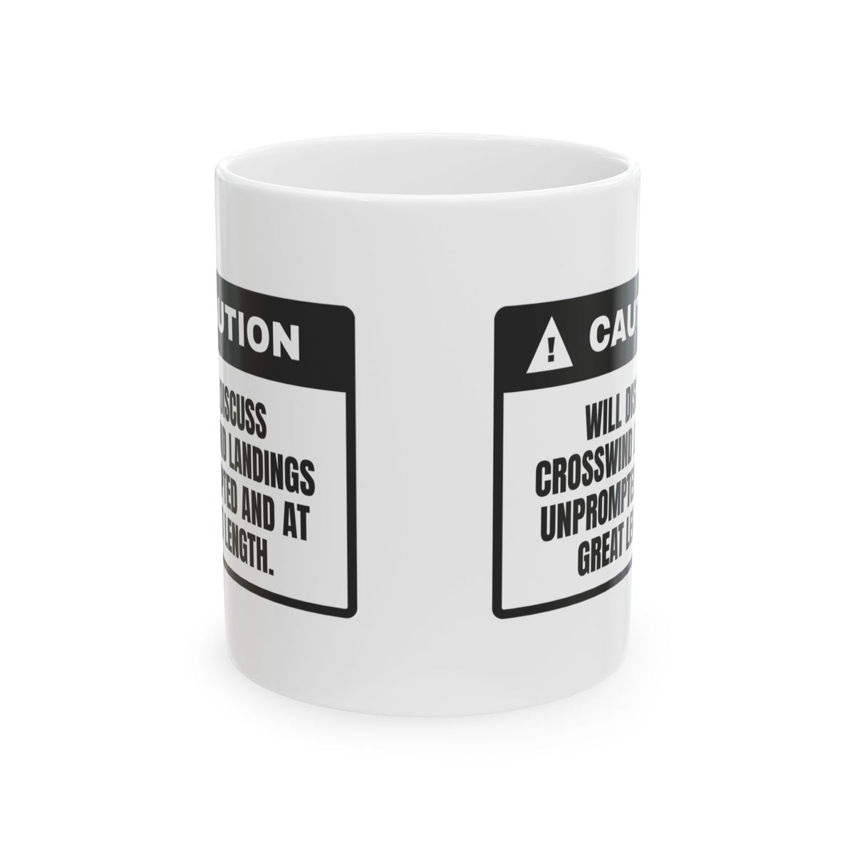 Pilot Coffee Mug Will Discuss Crosswinds Unprompted