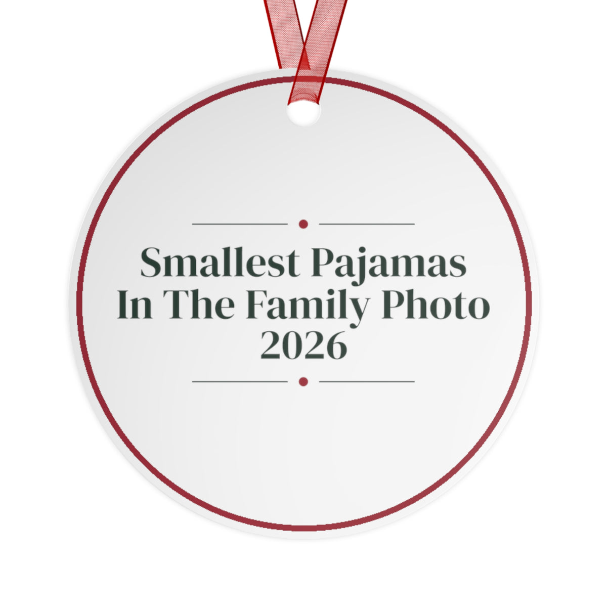 Baby's First Christmas Ornament 2026 Smallest Pajamas Keepsake