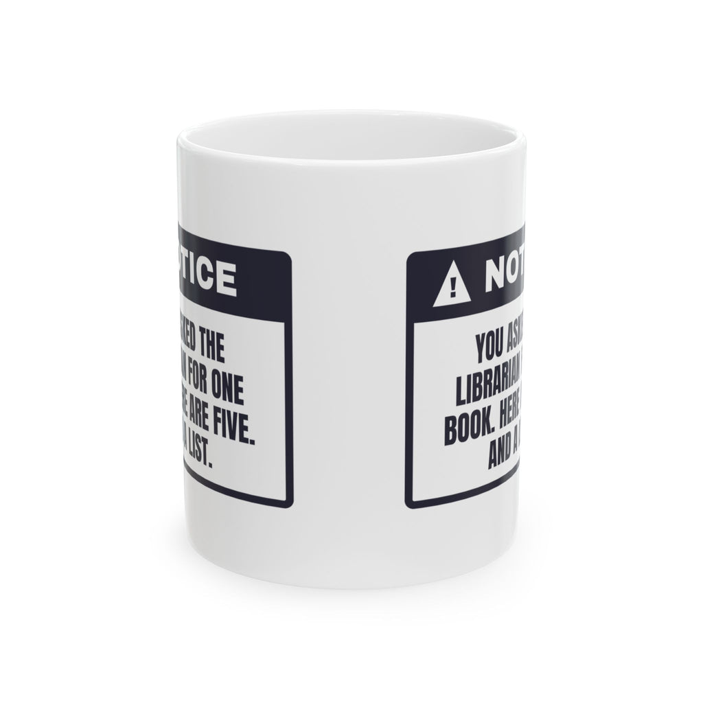 Funny Librarian Coffee Mug You Asked For One Book Here Are Five
