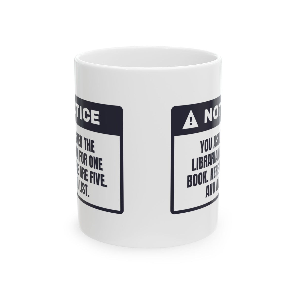 Funny Librarian Coffee Mug You Asked For One Book Here Are Five