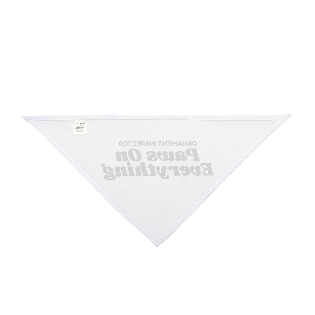Funny Christmas Dog Bandana Ornament Inspector Paws On Everything