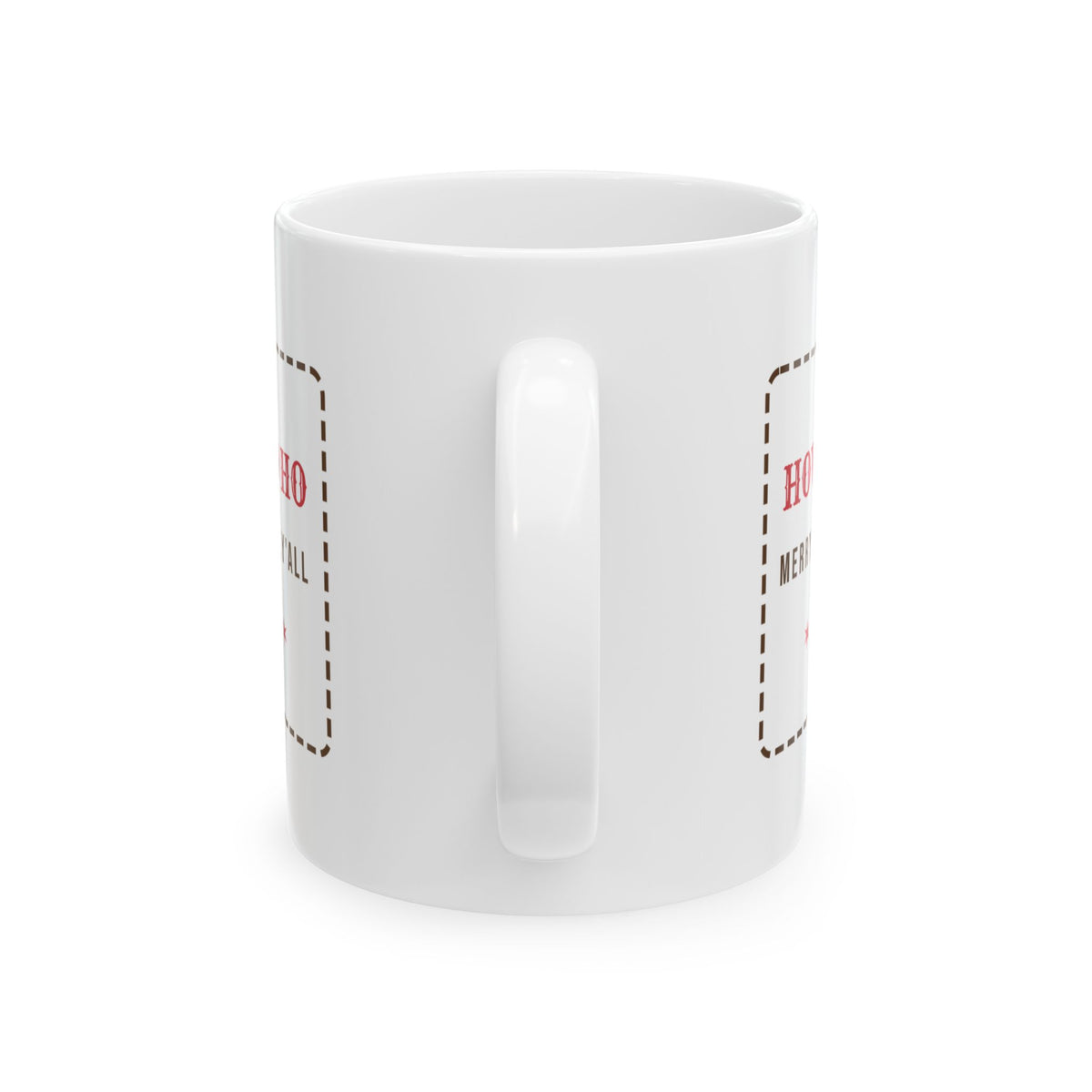 Funny Western Christmas Coffee Mug Howdy Ho Ho