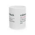 Funny Office Christmas Coffee Mug Calendar Block Dictionary Definition