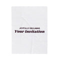 Funny Introvert Christmas Throw Blanket Joyfully Declining Your Invitation