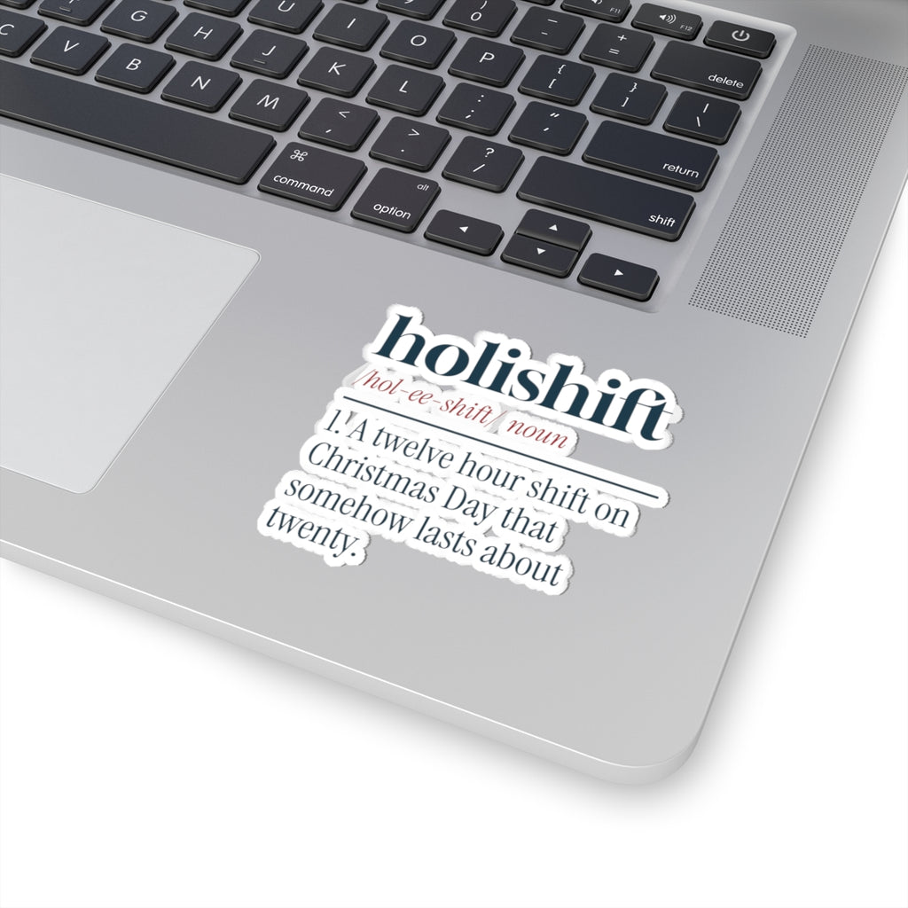 Funny Christmas Nurse Sticker Holishift Dictionary Definition