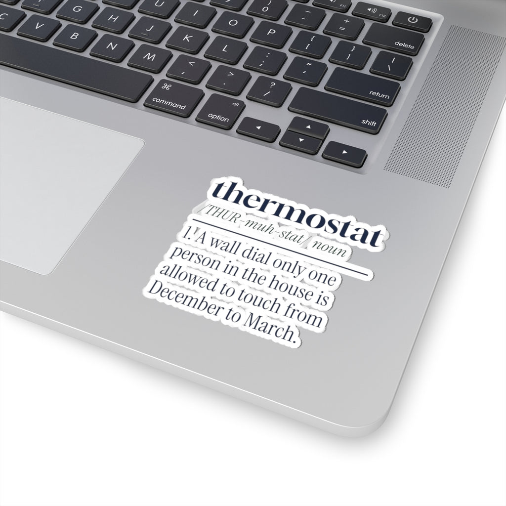 Funny Christmas Sticker Thermostat Definition For Dad