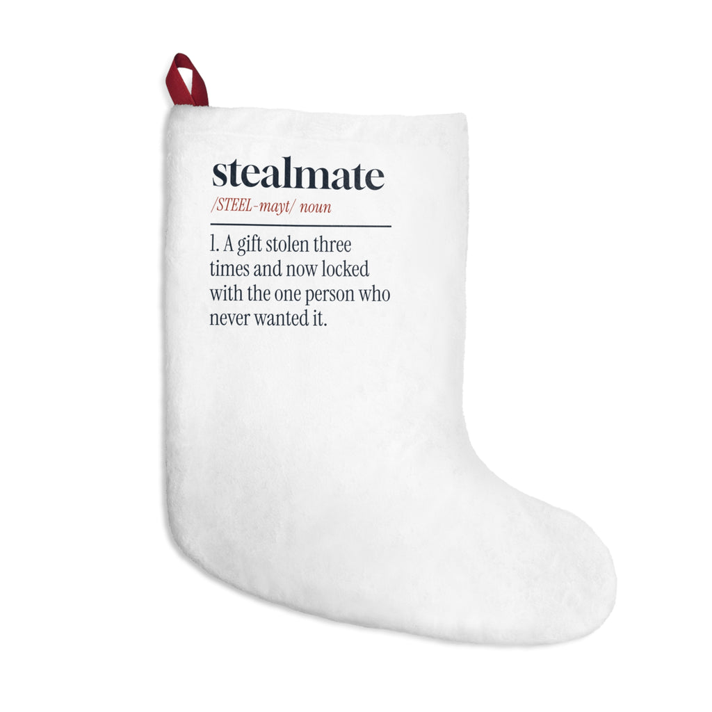 Funny White Elephant Christmas Stocking Stealmate Locked With The Wrong