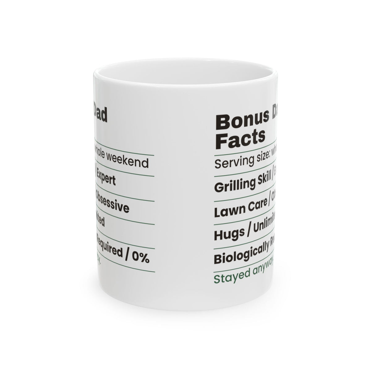 Bonus Dad Facts Coffee Mug Funny Label For Stepdads