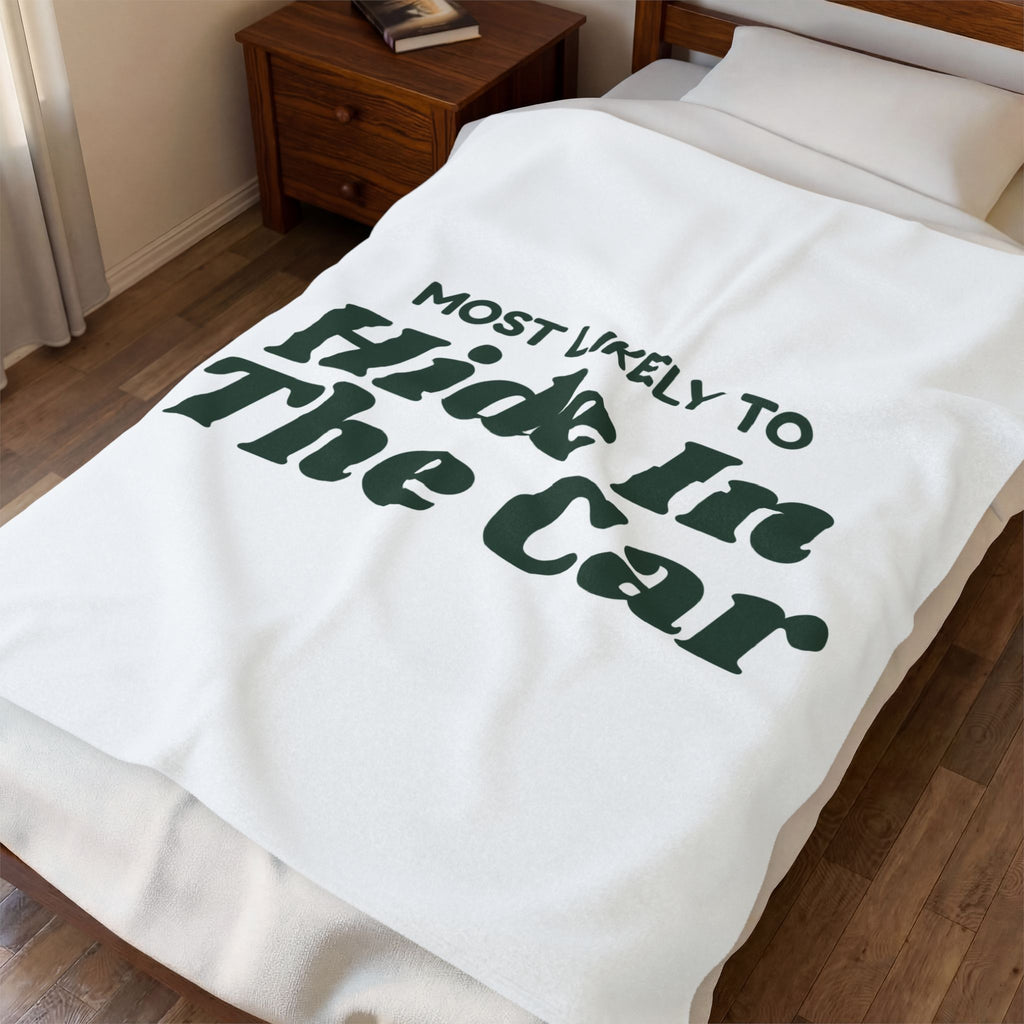 Funny Family Christmas Throw Blanket Most Likely To Hide In The Car