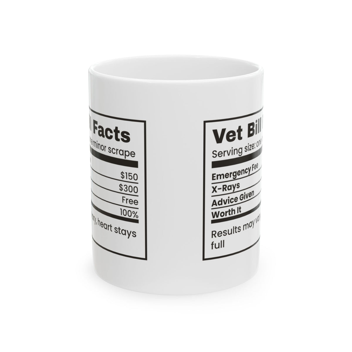 Horse Girl Coffee Mug Vet Bill Facts