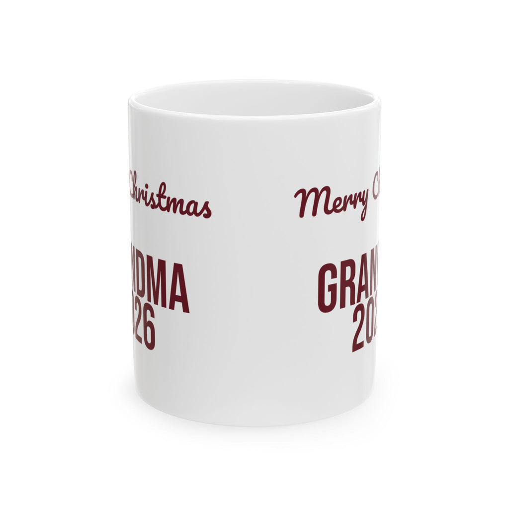 Merry Christmas Grandma 2026 Coffee Mug From Grandkids