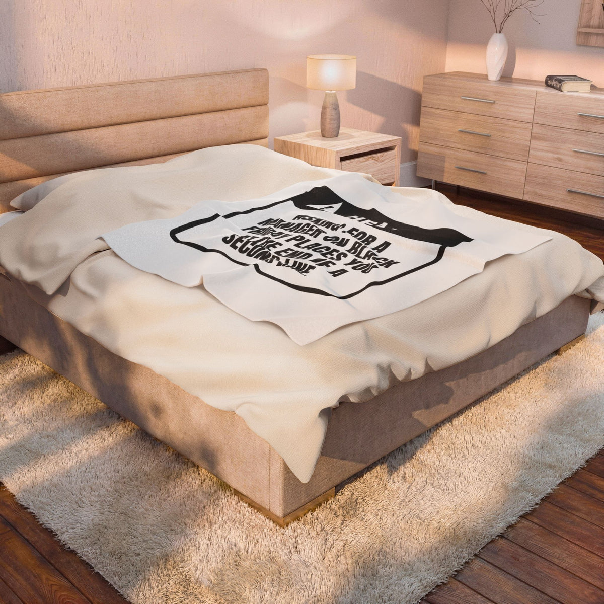 Funny Christmas Retail Throw Blanket Ask For A Manager Join A Second Line