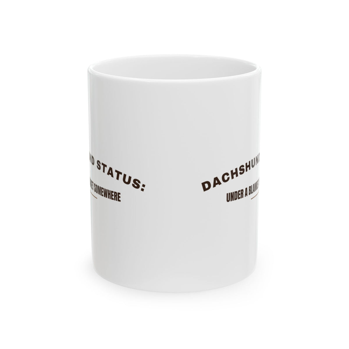 Dachshund Coffee Mug Under A Blanket Somewhere Retro Arch Cup