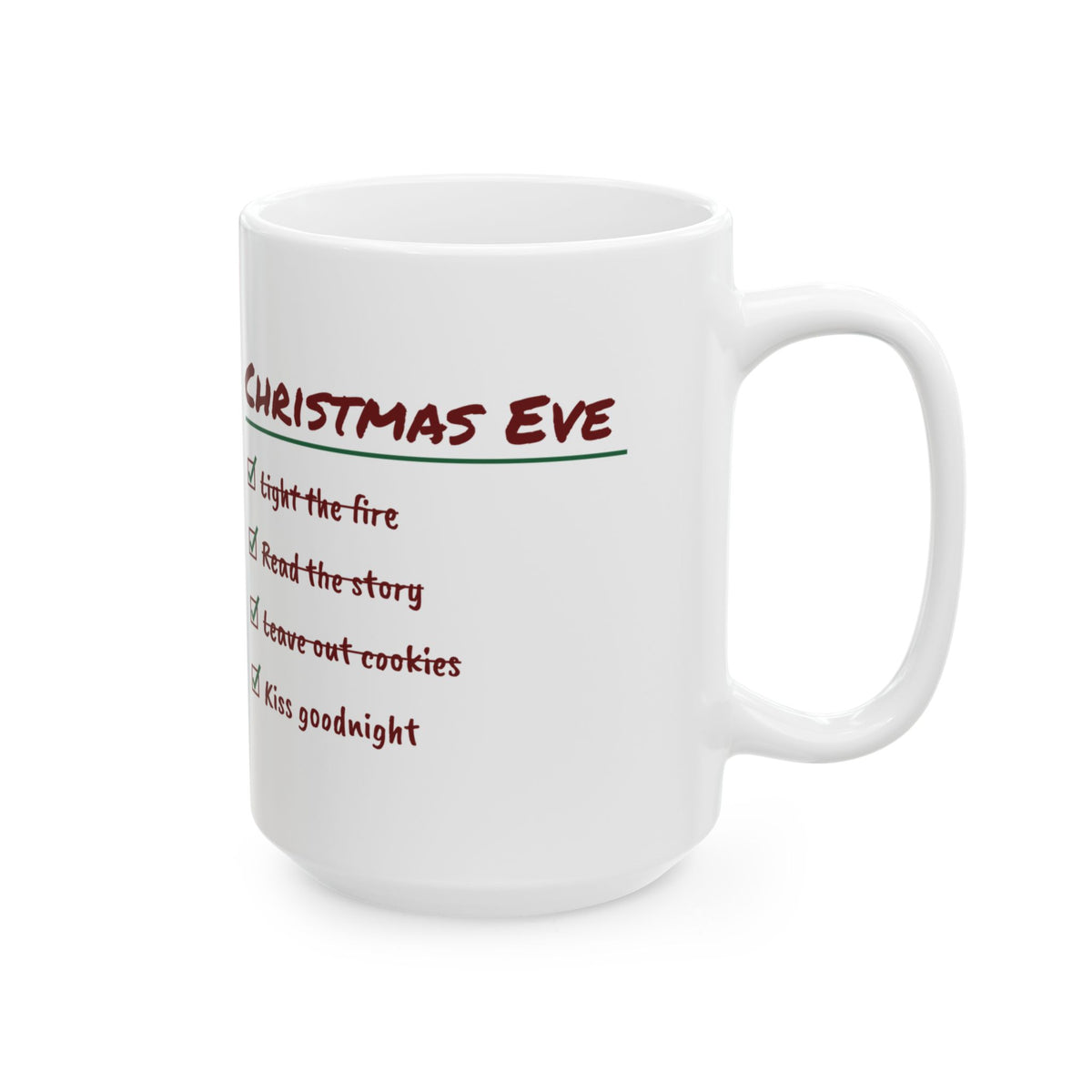 Christmas Coffee Mug Read The Story Leave Out Cookies Christmas Eve