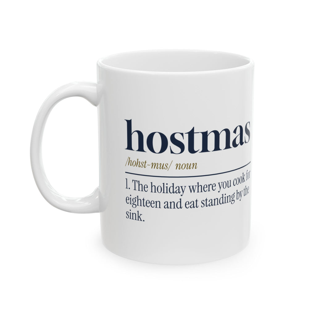Funny Christmas Host Coffee Mug Hostmas Dictionary Definition