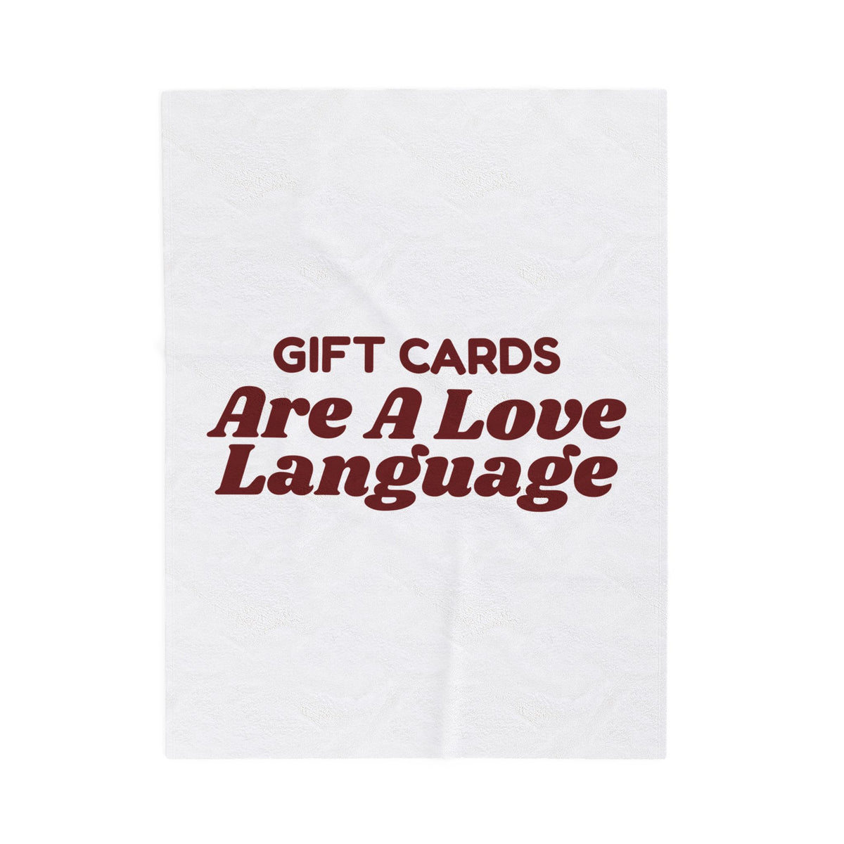 Funny Christmas Shopping Throw Blanket Gift Cards Are A Love Language