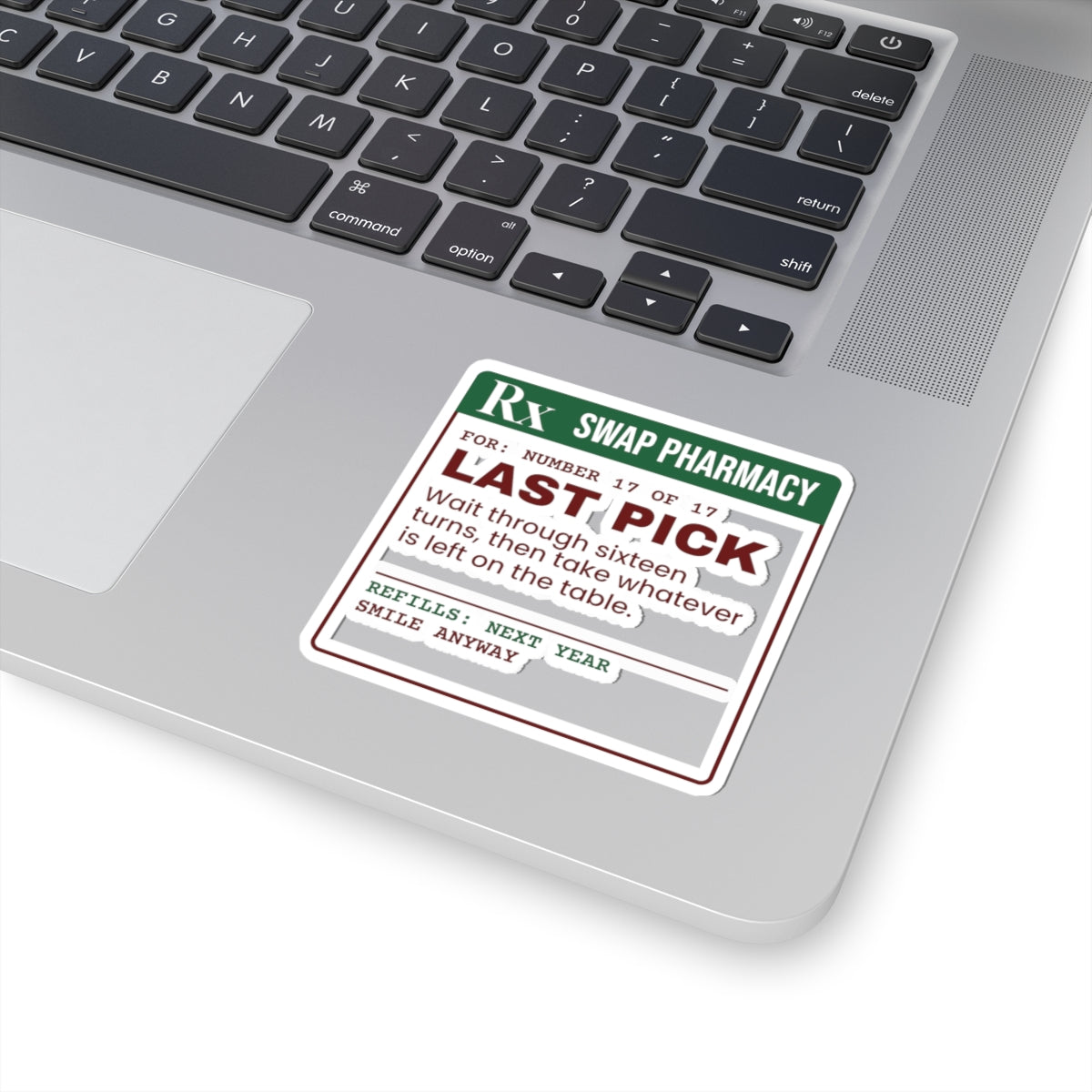 Funny White Elephant Sticker Last Pick Whatever Is Left Prescription