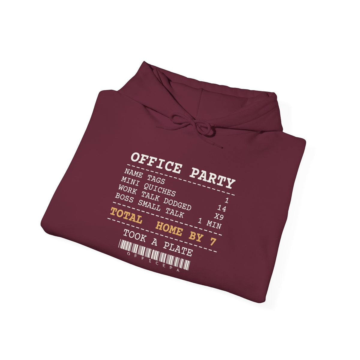 Funny Christmas Coworker Hoodie Mini Quiches 14 Office Party Receipt