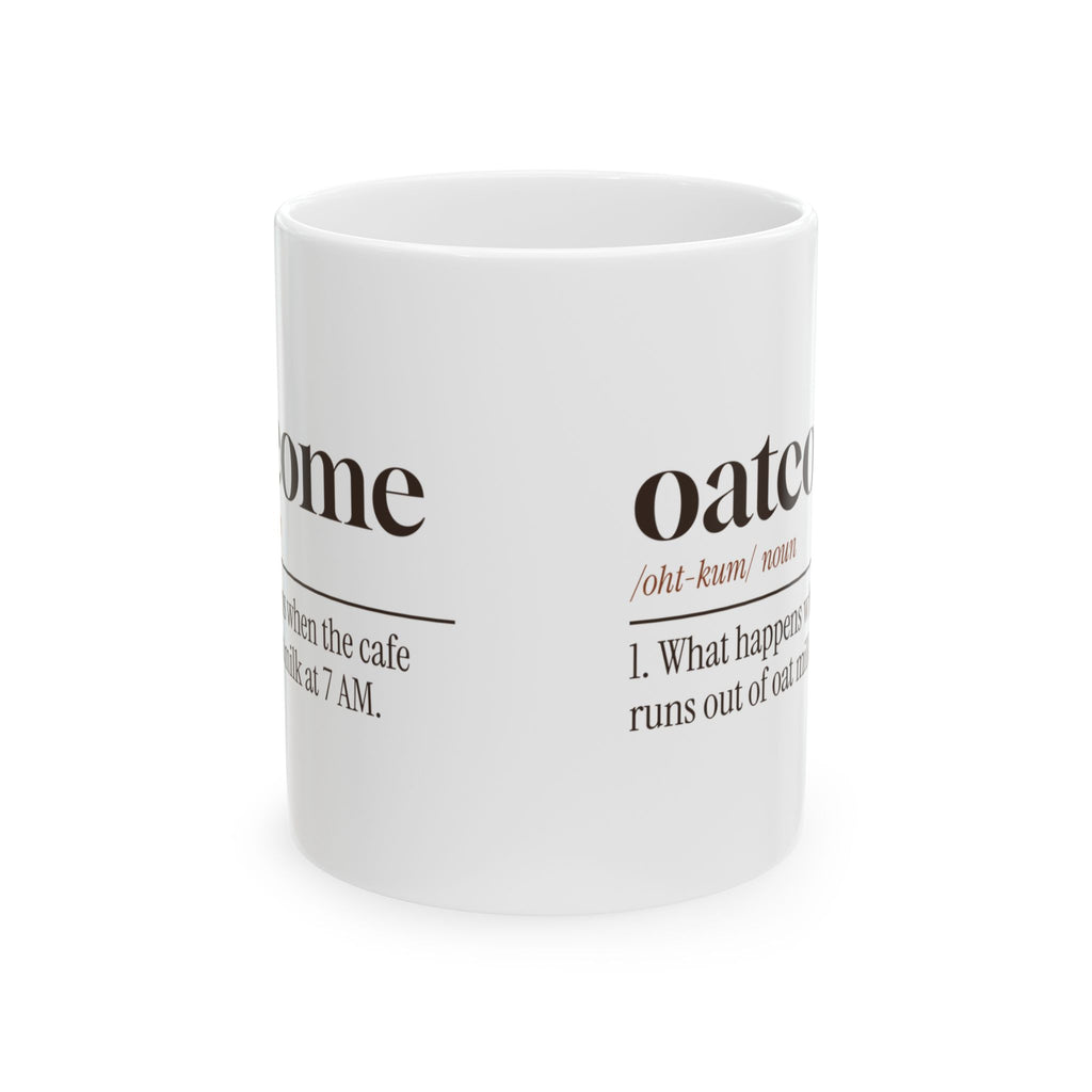 Funny Barista Coffee Mug Oatcome Definition For Baristas