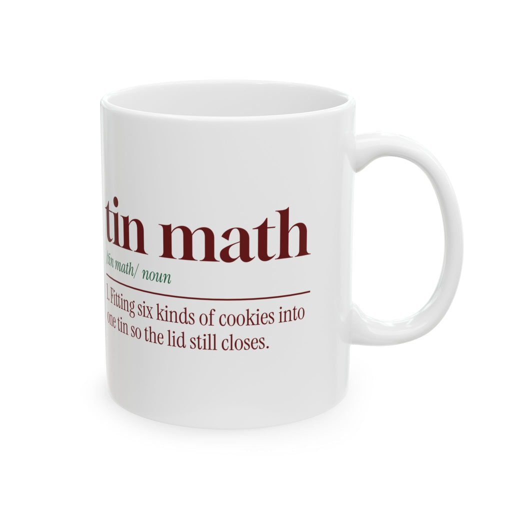 Funny Christmas Baking Coffee Mug Tin Math Dictionary Definition