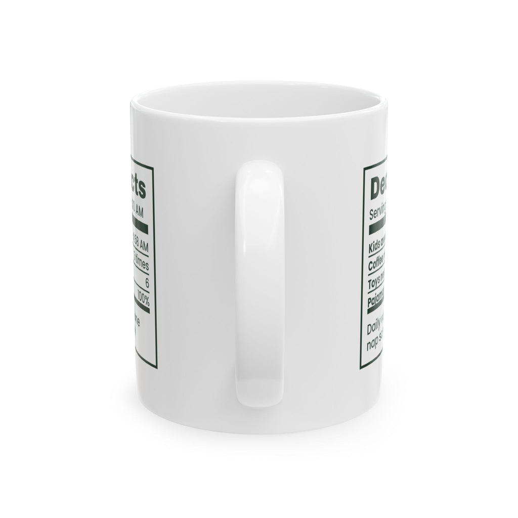 Funny Christmas Coffee Mug Dec 25 Facts Label For Parents