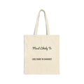 Funny Christmas Tote Bag Most Likely To Lose Count In Charades