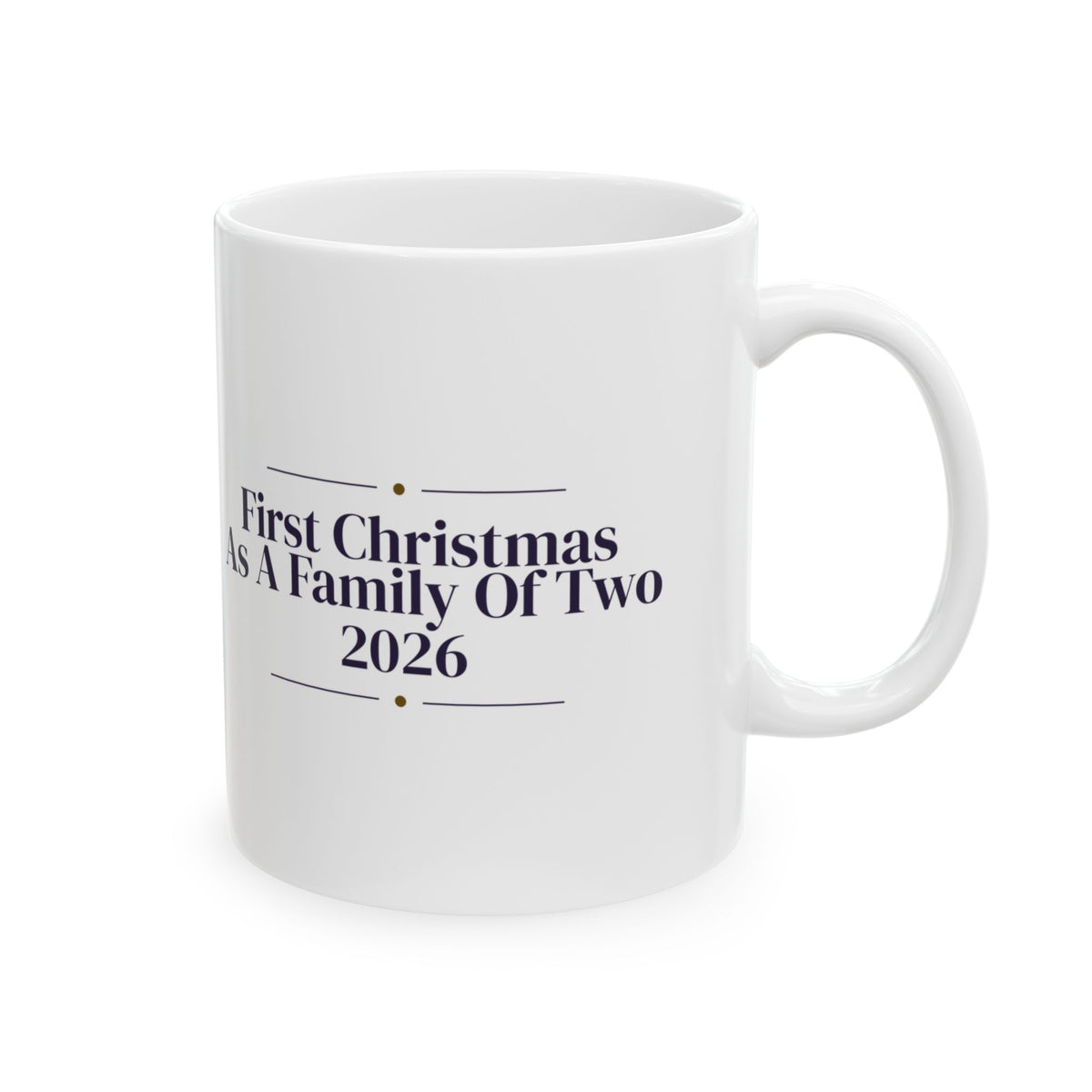 First Christmas Married Coffee Mug As A Family Of Two 2026 Newlyweds