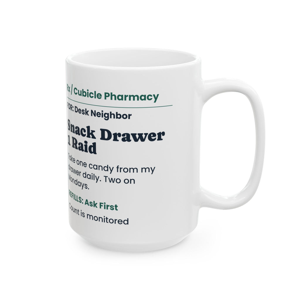 Funny Coworker Coffee Mug Snack Drawer Prescription For Coworkers