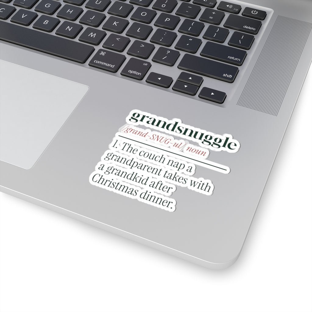 Christmas Grandparent Sticker Grandsnuggle Definition For Grandpa
