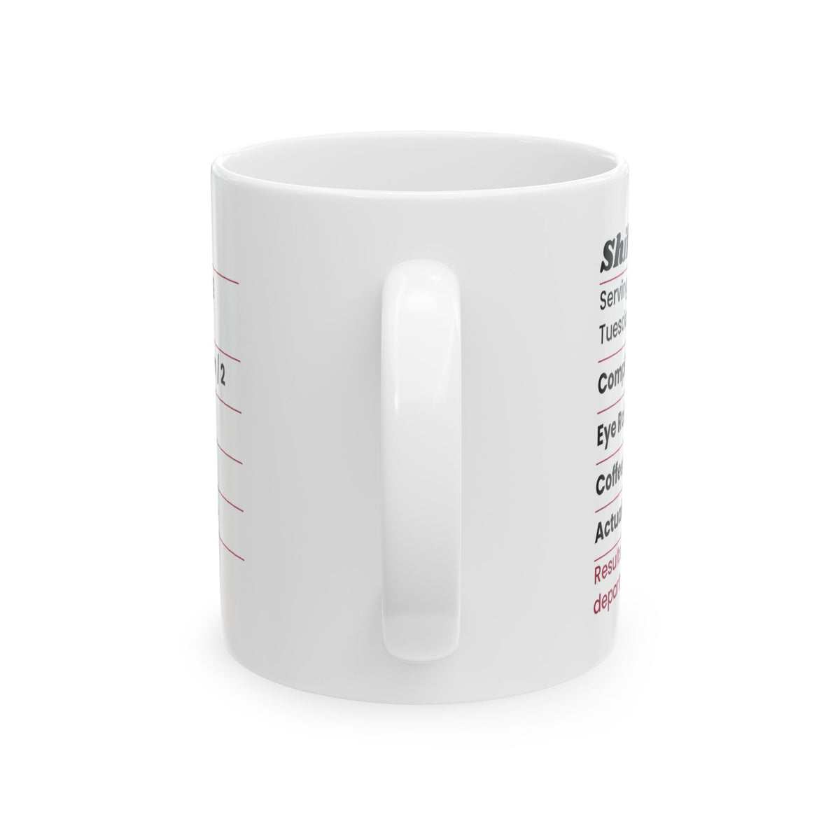 Funny Valentine Shift Facts Coffee Mug For Coworkers