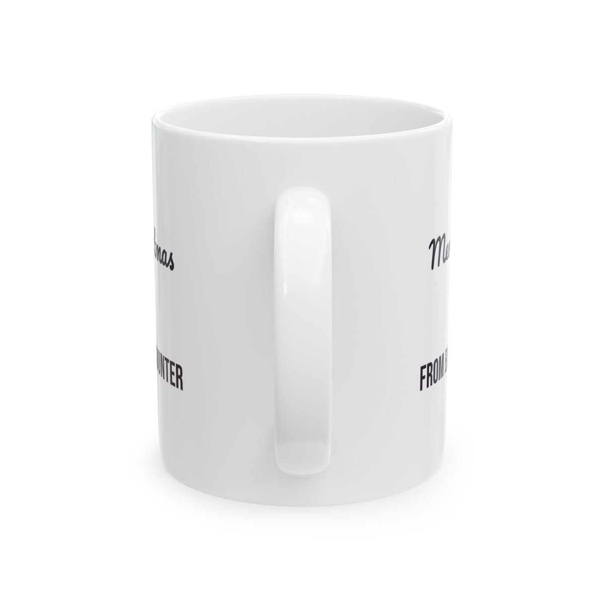 Retail Christmas Coffee Mug Merry Christmas From Behind The Counter