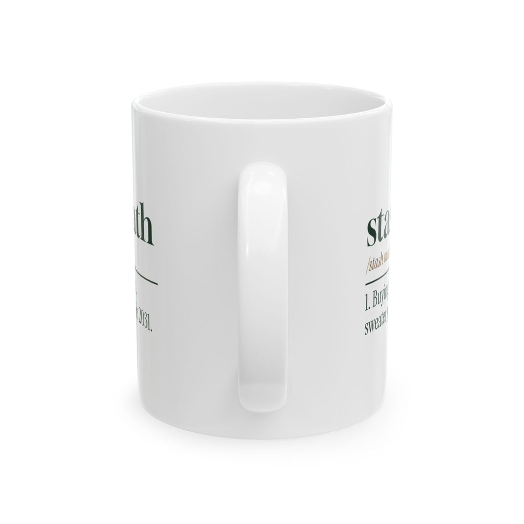 Funny Knitting Coffee Mug Stash Math Dictionary For Yarn Lovers