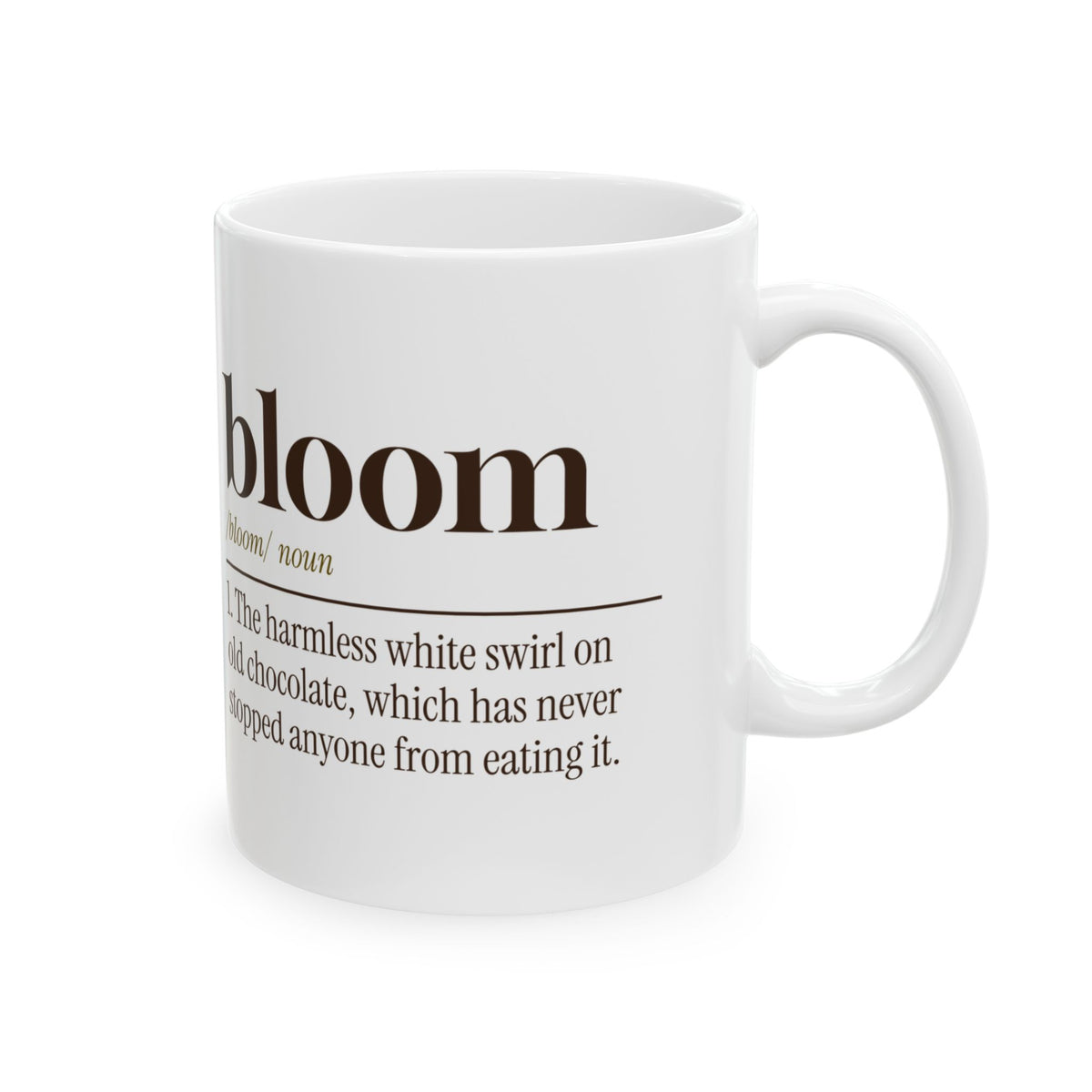 Funny Chocolate Coffee Mug Bloom Definition For Chocolate Lovers